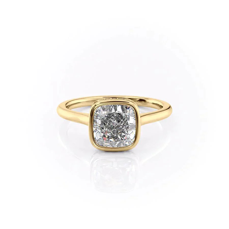 The Charlotte Set With A 3 Carat Cushion Lab Diamond