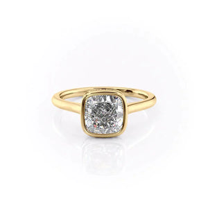 The Charlotte Set With A 1.5 Carat Cushion Lab Diamond