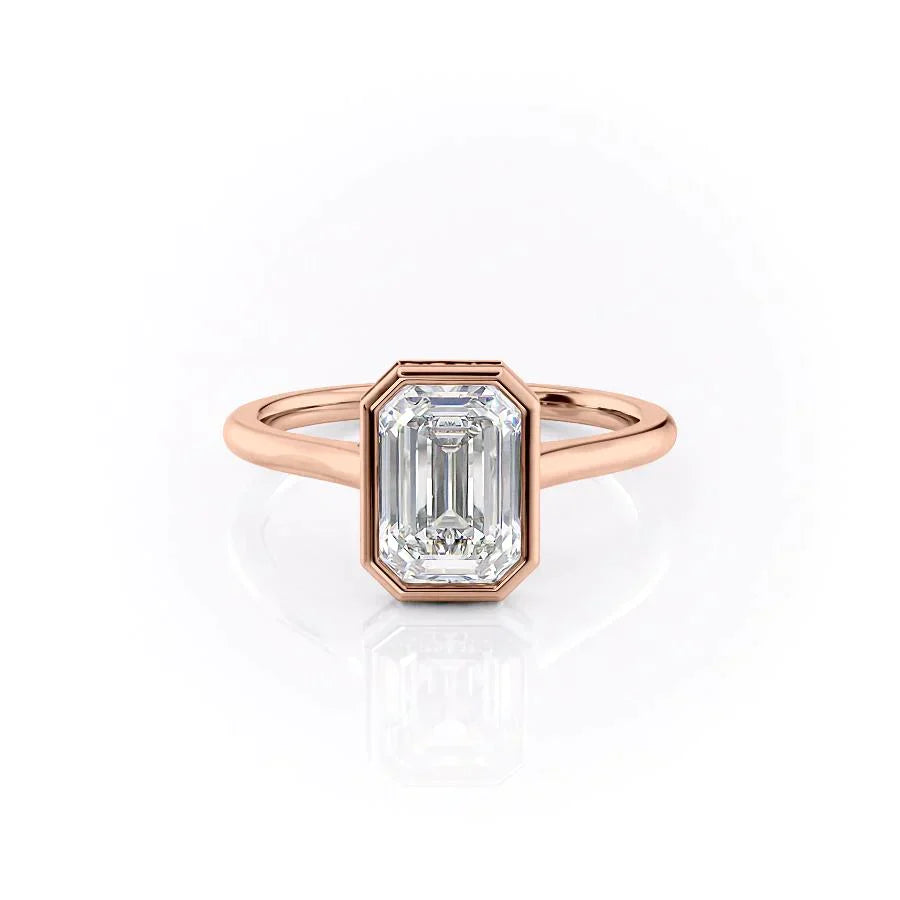 The Charlotte Set With A 1 Carat Emerald Lab Diamond