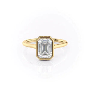 The Charlotte Set With A 1.5 Carat Emerald Lab Diamond