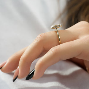 The Charlotte Set With A 1 Carat Emerald Lab Diamond