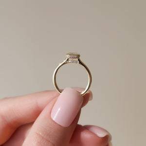 The Charlotte Set With A 1 Carat Emerald Lab Diamond
