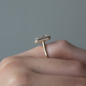 The Charlotte Set With A Emerald Lab Diamond