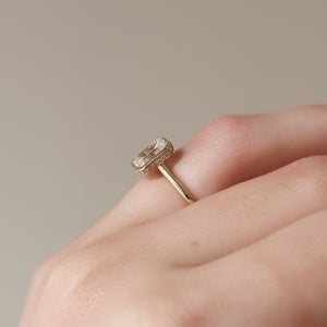 The Charlotte Set With A 1 Carat Emerald Lab Diamond
