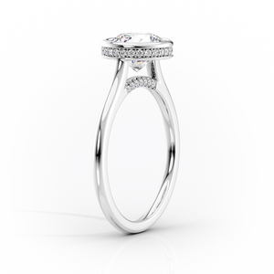 The Charlotte Set With A 2 Carat Marquise Lab Diamond