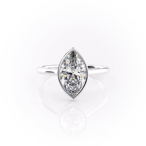 The Charlotte Set With A 2 Carat Marquise Moissanite