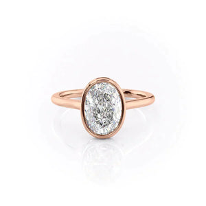The Charlotte Set With A 3 Carat Oval Lab Diamond