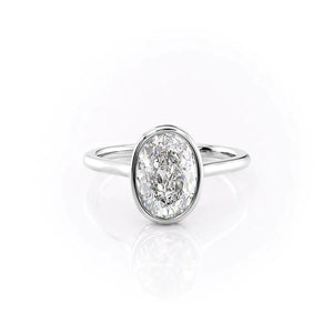 The Charlotte Set With A 2.5 Carat Oval Lab Diamond