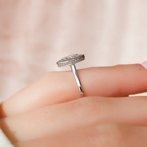 The Charlotte Set With A 2 Carat Oval Lab Diamond