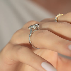The Charlotte Set With A 2 Carat Oval Lab Diamond