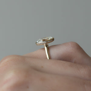The Charlotte Set With A Oval Moissanite