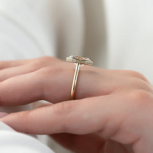 The Charlotte Set With A Oval Moissanite