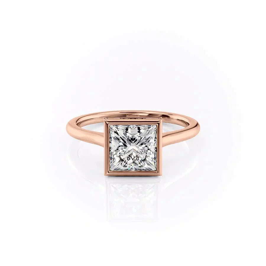 The Charlotte Set With A 5 Carat Princess Moissanite