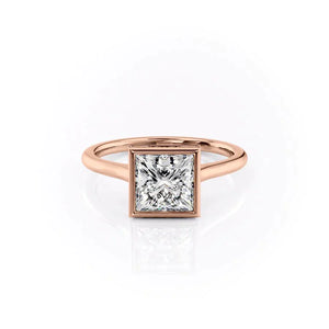 The Charlotte Set With A 2 Carat Princess Moissanite