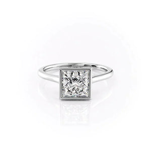 The Charlotte Set With A 1 Carat Princess Moissanite