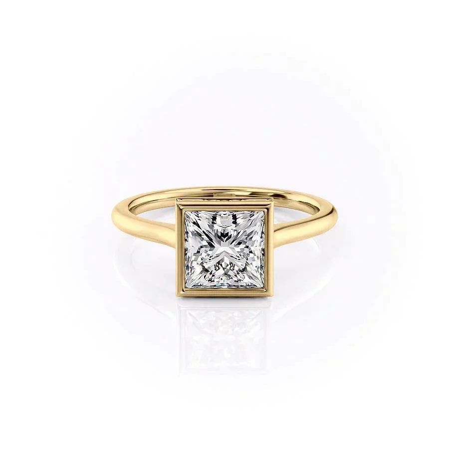 The Charlotte Set With A 3 Carat Princess Moissanite