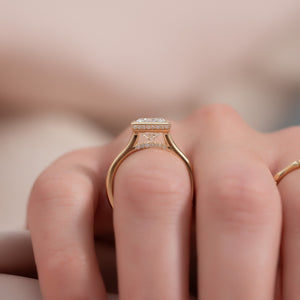 The Charlotte Set With A 2 Carat Princess Lab Diamond