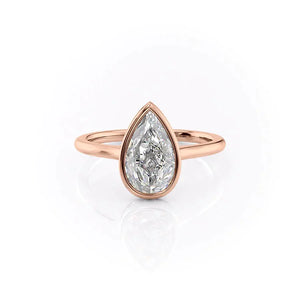 The Charlotte Set With A 3 Carat Pear Moissanite