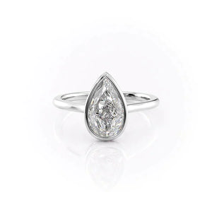 The Charlotte Set With A 1 Carat Pear Moissanite