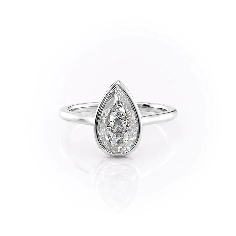 The Charlotte Set With A 3 Carat Pear Lab Diamond