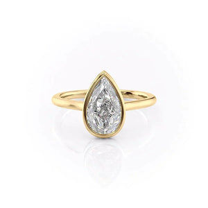 The Charlotte Set With A 3 Carat Pear Lab Diamond