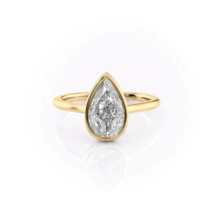The Charlotte Set With A 4 Carat Pear Moissanite