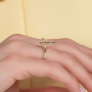The Charlotte Set With A 1 Carat Pear Lab Diamond
