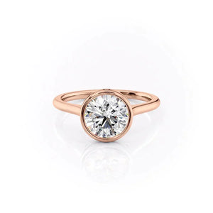 The Charlotte Set With A 4 Carat Round Moissanite