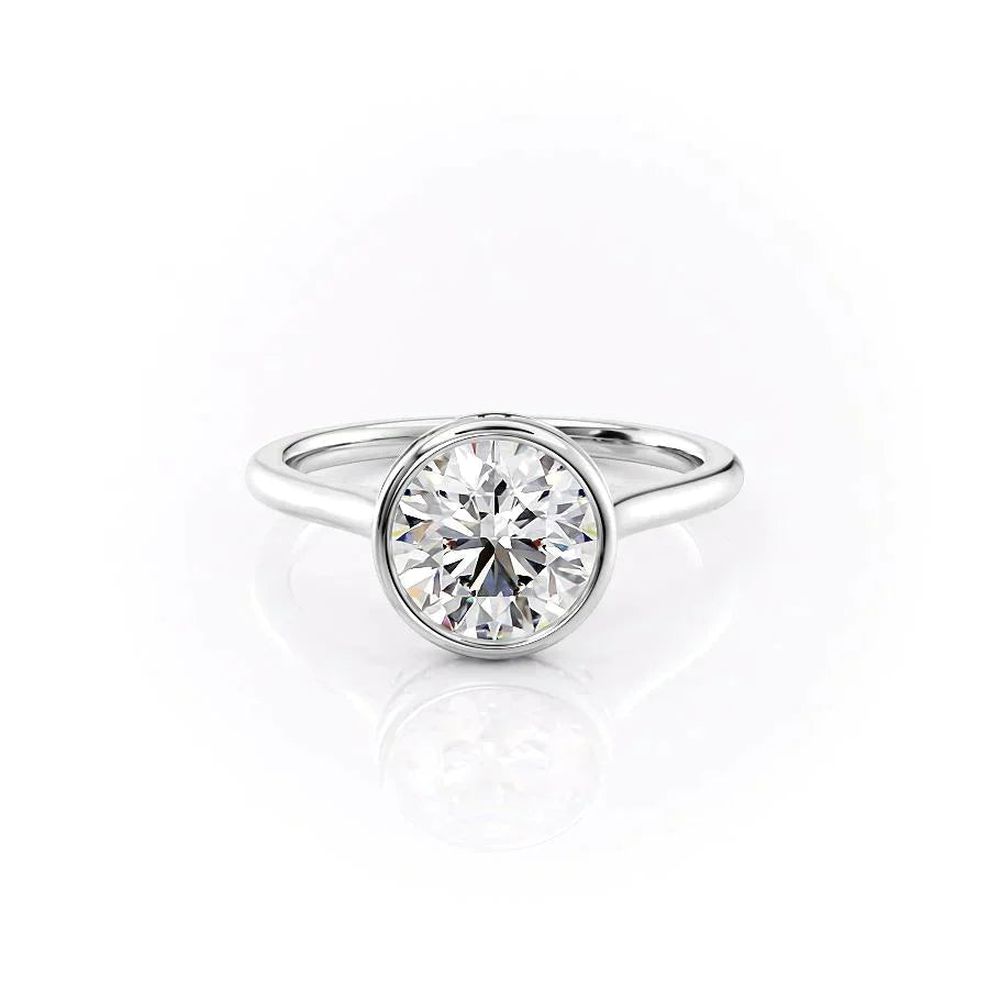 The Charlotte Set With A 3 Carat Round Moissanite
