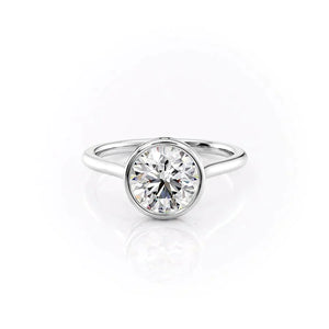 The Charlotte Set With A 3 Carat Round Moissanite