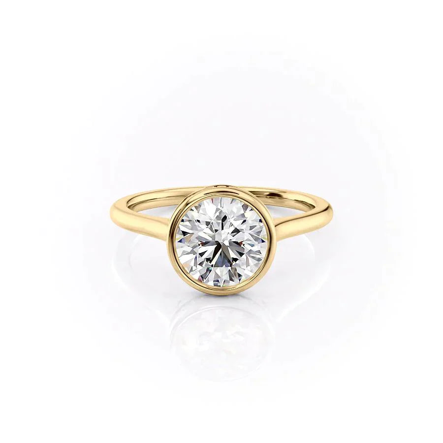 The Charlotte Set With A 3 Carat Round Moissanite