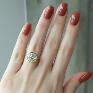 The Charlotte Set With A 2 Carat Round Lab Diamond