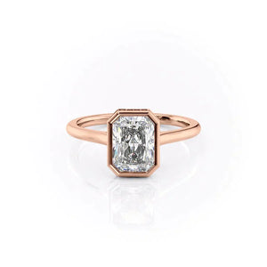 The Charlotte Set With A 1.5 Carat Radiant Lab Diamond