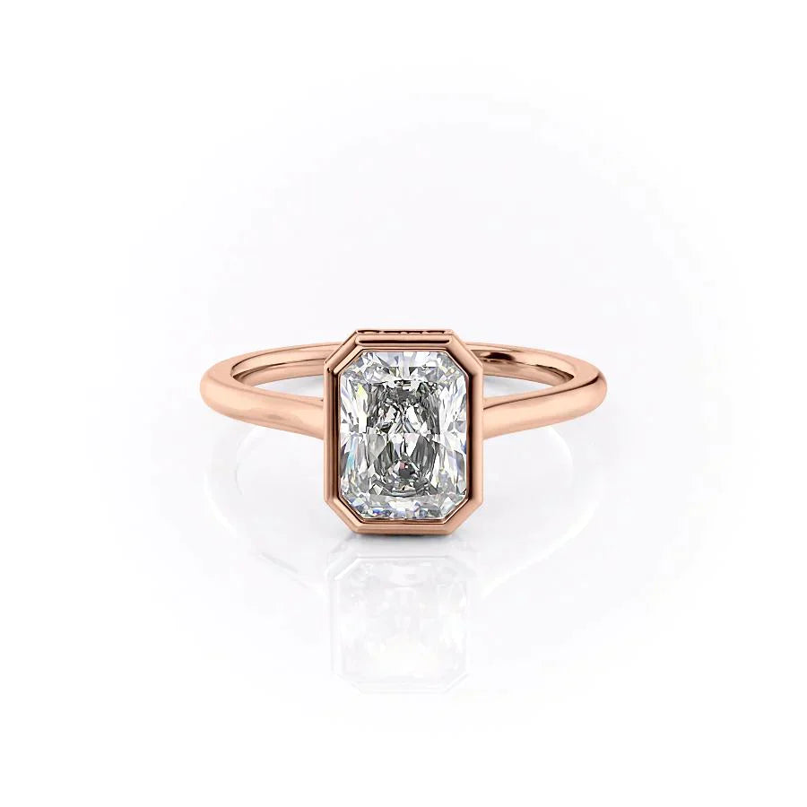 The Charlotte Set With A 5 Carat Radiant Moissanite