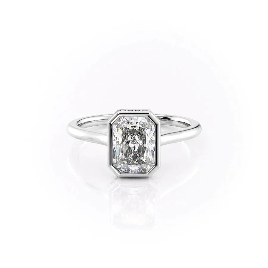 The Charlotte Set With A 2 Carat Radiant Lab Diamond