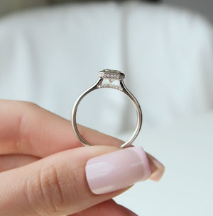 The Charlotte Set With A Radiant Lab Diamond