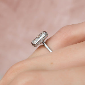 The Charlotte Set With A 2 Carat Radiant Lab Diamond