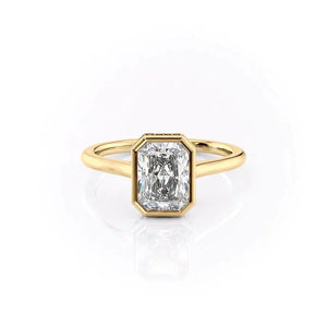 The Charlotte Set With A 1 Carat Radiant Lab Diamond
