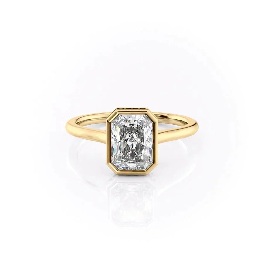 The Charlotte Set With A 2.5 Carat Radiant Lab Diamond