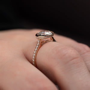 The Pave Charlotte Set With A 2 Carat Round Lab Diamond