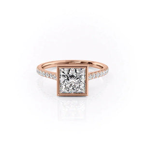 The Pave Charlotte Set With A 2.5 Carat Princess Lab Diamond