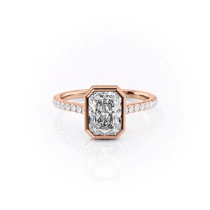 The Pave Charlotte Set With A 2 Carat Radiant Lab Diamond