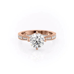 The Rebecca Set With A 2.5 Carat Round Lab Diamond