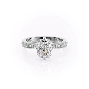 The Rebecca Set With A 1 Carat Radiant Lab Diamond