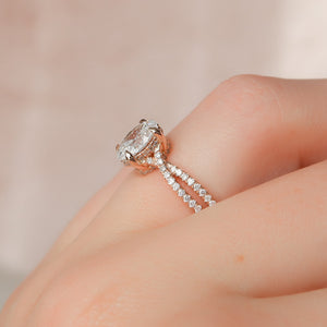 The Angelina Set With A 2 Carat Oval Lab Diamond