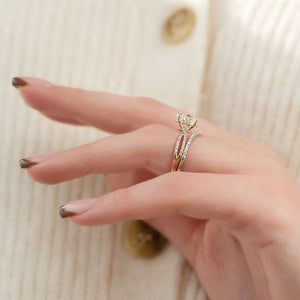 The Angelina Set With A 2 Carat Oval Lab Diamond