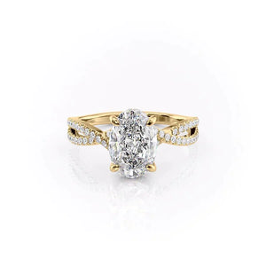 The Angelina Set With A 2.5 Carat Oval Lab Diamond