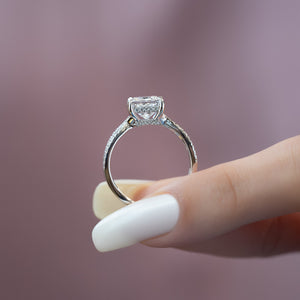 The Angelina Set With A Princess Lab Diamond