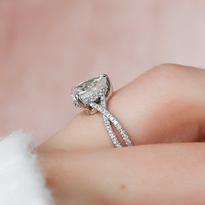 The Angelina Set With A 1.5 Carat Pear Lab Diamond