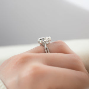 The Angelina Set With A 1.5 Carat Pear Lab Diamond